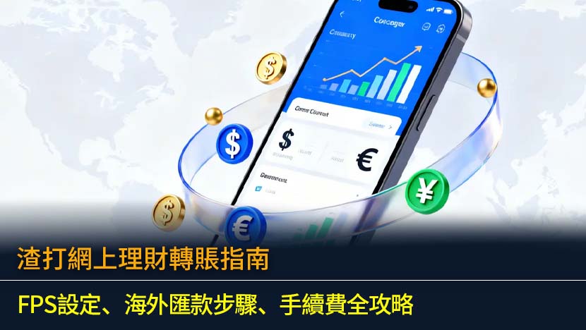 渣打網上理財轉賬指南2026：FPS設定、海外匯款步驟、手續費全攻略